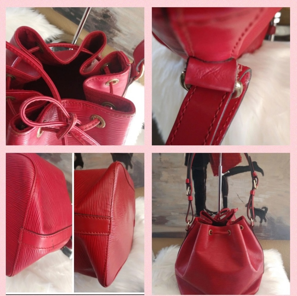 Authentic louis Vuitton epi noe red!